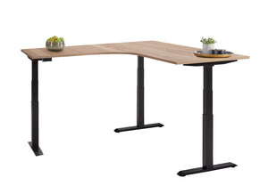 Hoekbureau Ora 200x100 + 80x60 cm zit-sta 3 motoren Premium