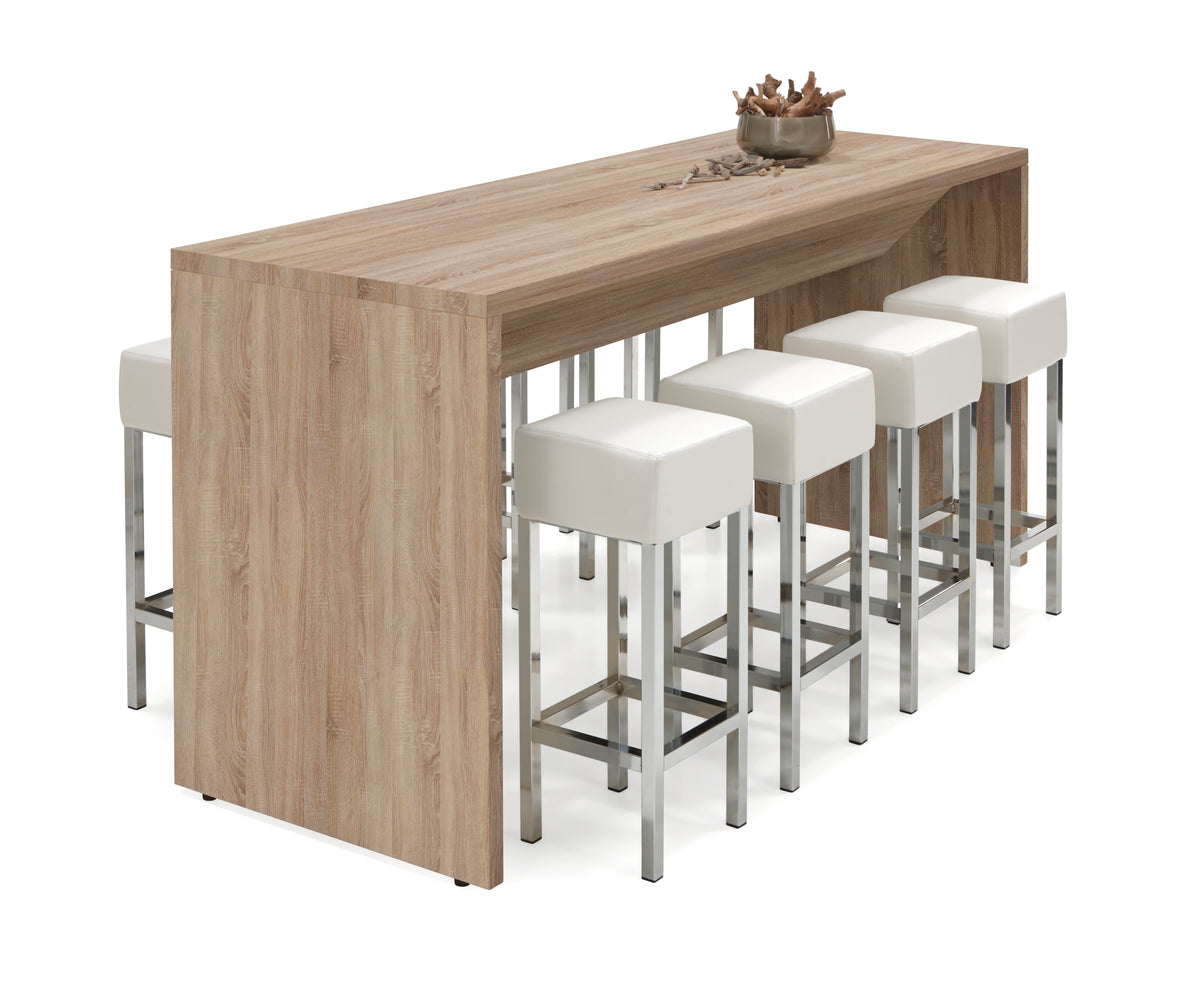Bartafel Ora 220x80 cm hout 110 cm hoog