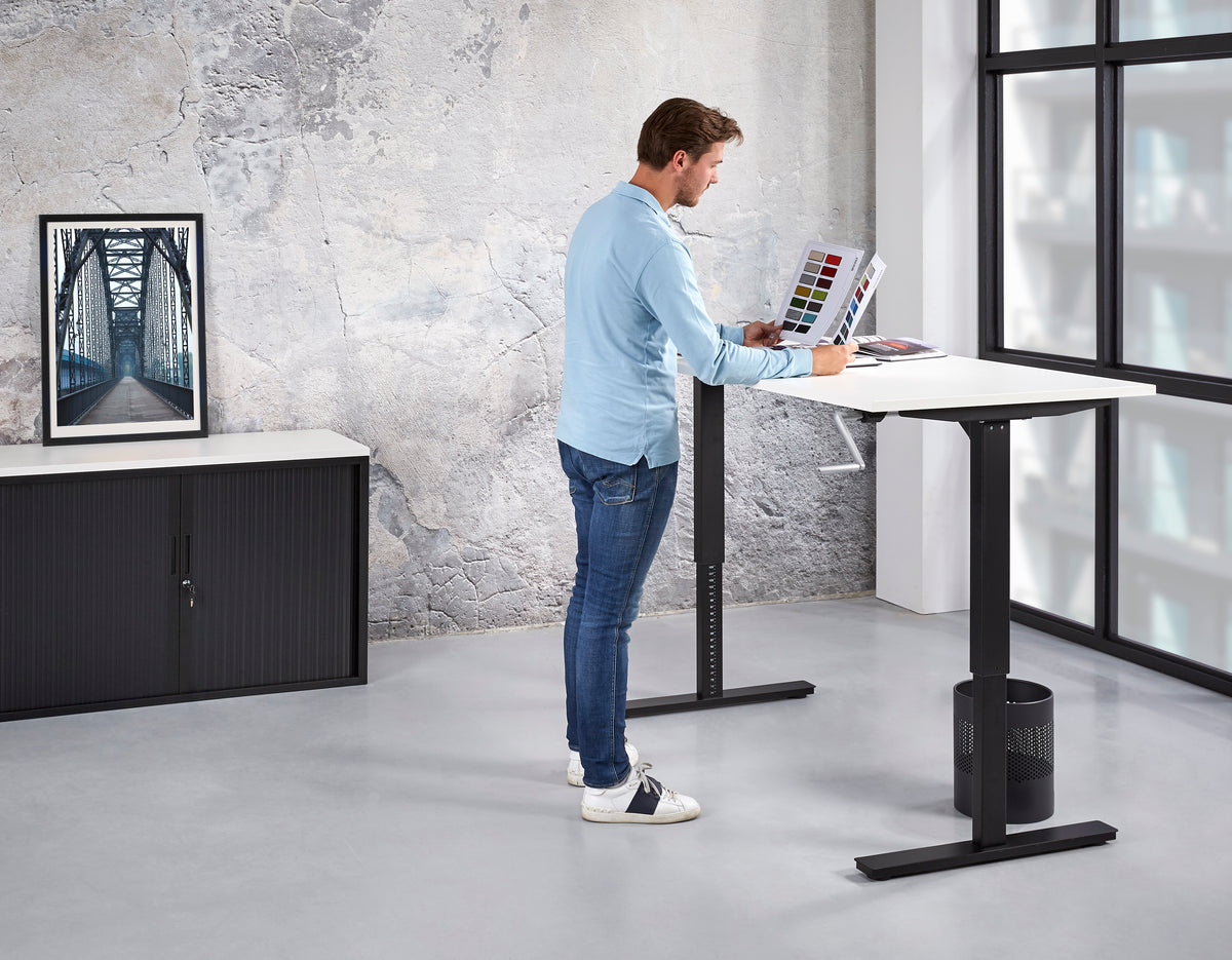 Zit-sta bureau Ora 180x80 cm met slinger