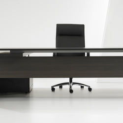 Directiebureau Ora 210x90 cm donker eiken