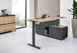 Directiebureau Ora 224x180 cm links halifax eiken