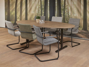 Vergadertafel Ora 220x110 cm ovaal