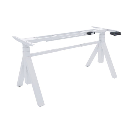Elektrisch zit-sta bureau Ora 140x80 cm V-frame, V-frame in wit