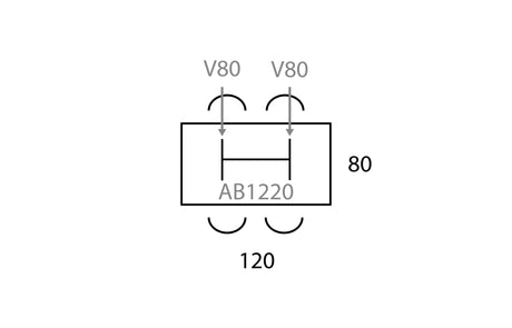 Vergadertafel ORA V | 120x80cm
